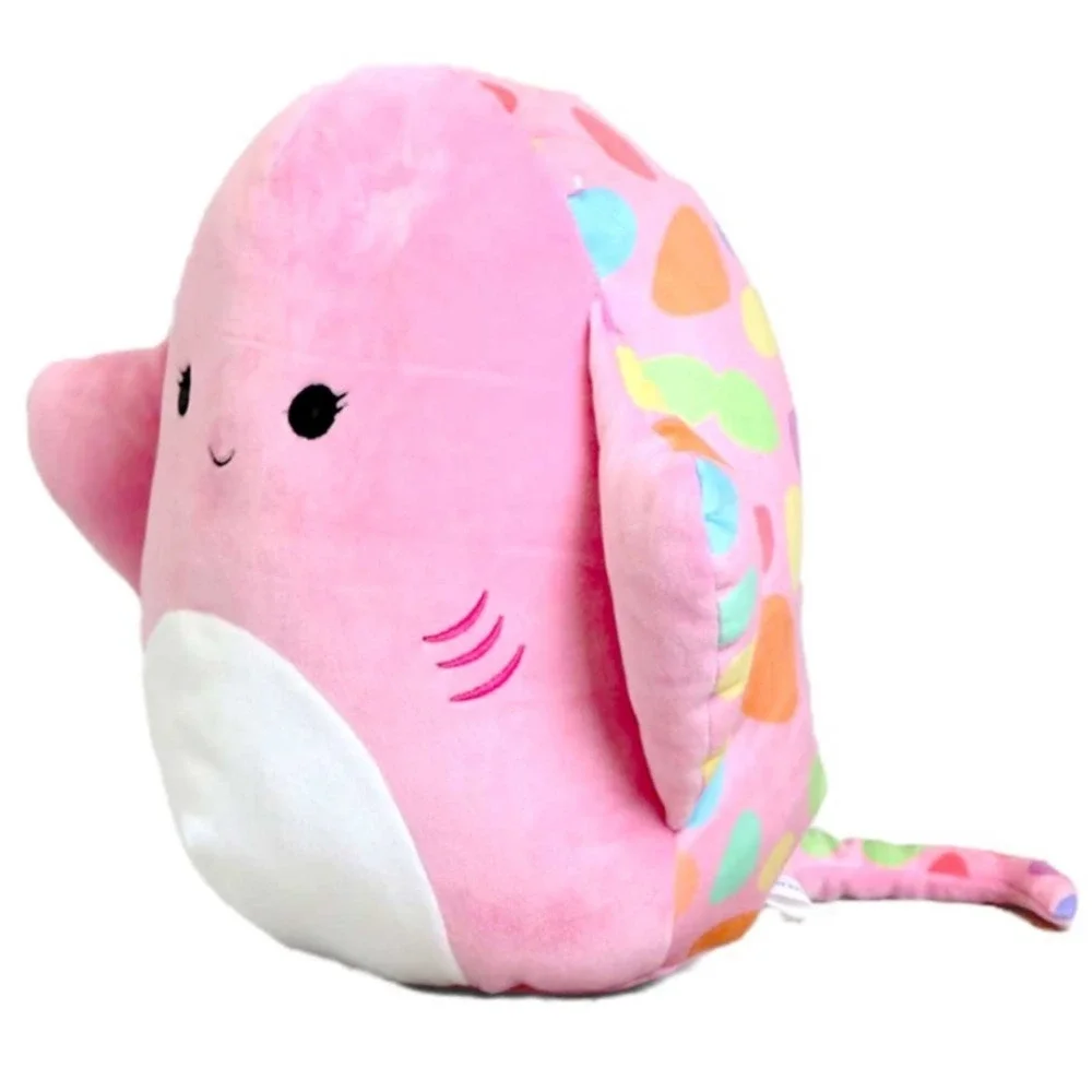 Squishmallow Saxa 12” Pink Rainbow Plush Stingray Stuffed Animal Collectible Toy